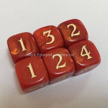 Custom OEM D4,D6,D8,D10 Kinds of Plastic Acrylic Dice/game Dice photo-3