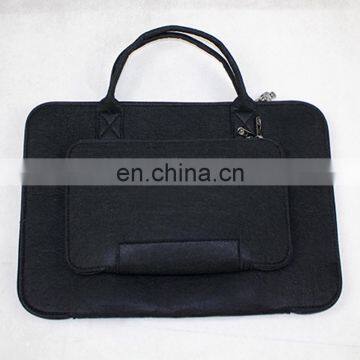 Eco Friendly Multi Pockets Envelope Fabric Laptop Sleeve Felt Notebook Bag photo-6