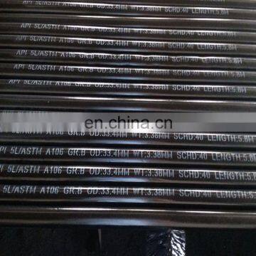 API 5L/ASTM A53/A106 Gr.B FOB Tianjin Port Black Seamless Steel Pipe photo-5