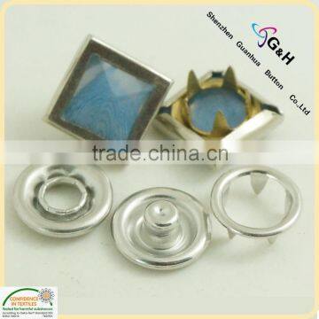 11mm square horn pearl snap fasteners