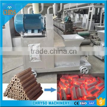 Tree branch, wood logs sawdust making charcoal machine