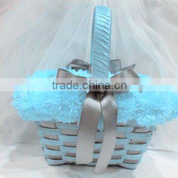 Wicker Flower Girl Basket