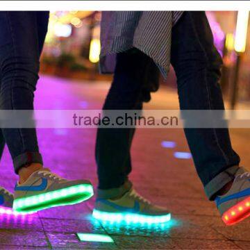 2016 new style fashion LED shoes man