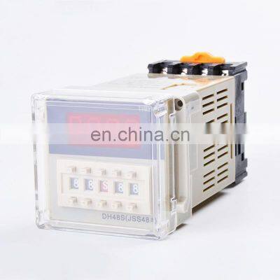 DH48S-2Z 2Z Delay Relay Time Relay with Socket AC110V AC220V DC24V DC12V 8 Pins, Electronic Digital Time Relay