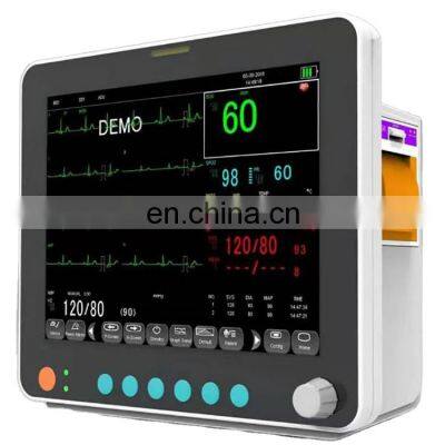 CE Approved Cheapest Price of 6 Parameters ICU Cardiac Monitor With Wifi Function
