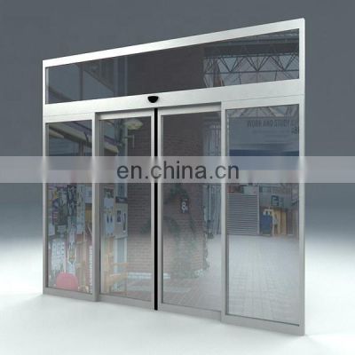 Commercial aluminum automatic front door exterior entry door