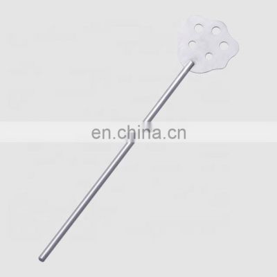 Factory Direct customable 4 inch novelty restaurant cocktail stirrer metal swizzle stick