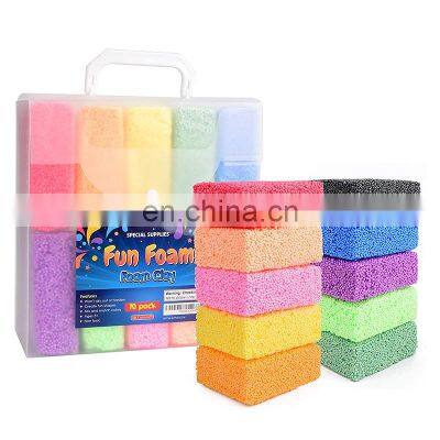 6 Blocks DIY Slime Educational Magic Foam Dough for Children photo-3
