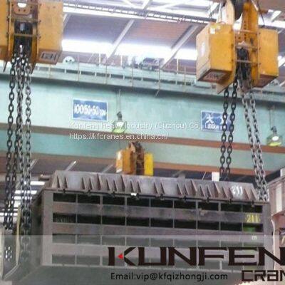 Mold load turning device crane