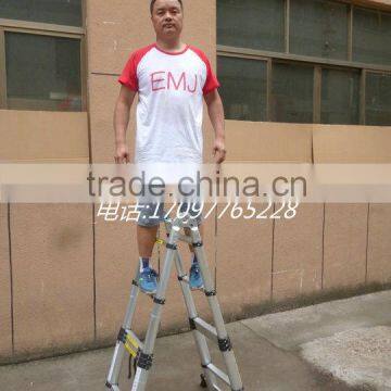 EMJ Ladder A-Frame telescopic ladder 1.9m+1.9m Straight ladder 3.8m