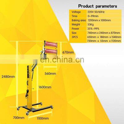 Factory Direct Professional Shortware Infrared Baking Lamp for Car Body photo-5