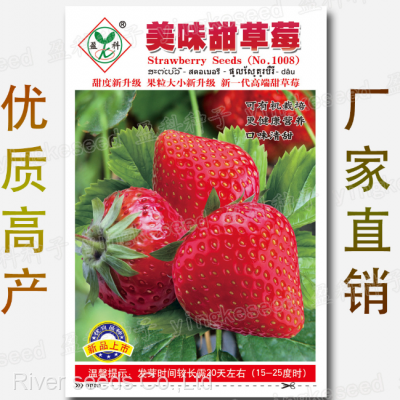 200pcs Organic Sweet Giant Strawberry Seeds Strawberry Seeds for Planting photo-2