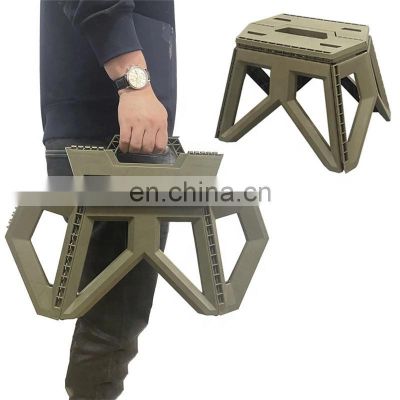 Cheap Japanese Style Outdoor New Foldable Design Durable Folding Plastic Stool for Picnic