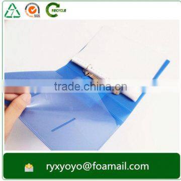 Eco-friendly Hard Cover pp Plastic a4 Size 2d Ring Clip Clear File Folder photo-6
