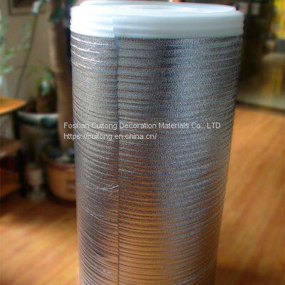 Stone Plastic Floor Aluminum Film Cotton Waterproof Protection Wood Floor With Film Waterproof Pad Aluminum Foil Tinfoil Pearl Cotton SPC Floor photo-3