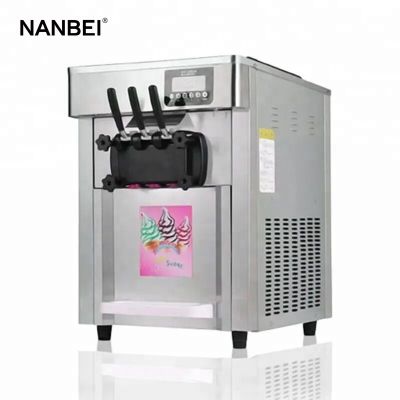 Soft serve italian gelato commercial ice cream making machine