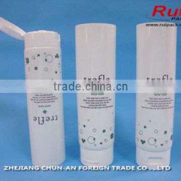 New Hot-sale Empty cosmetic tube packaging for cleaning,cosmetic plastic tube with flip top cap