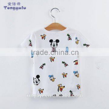 Summer hot sells custom t shirt printing with children clothing 2016 clothes kids wear