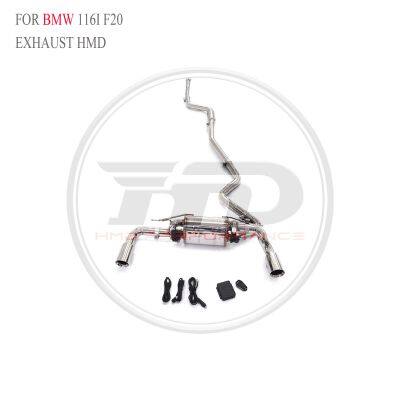 HMD SS304 Exhaust Catback for BMW 116i F20/M135I F20 N55/F40 M135i b48/M235i F22/M240i G42 Muffler With Valve Deep Sound Whatsapp+86 18946955156