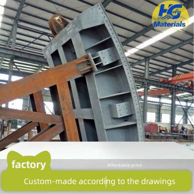 Curved gate planar steel reservoir power station stainless steel gate valve hoist gate manufacturer