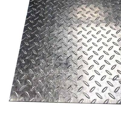 1.5mm 5mm Galvanized Steel Checkered Plates 16 Gauge Sheet Metal for Cutting Bending & Welding Applications