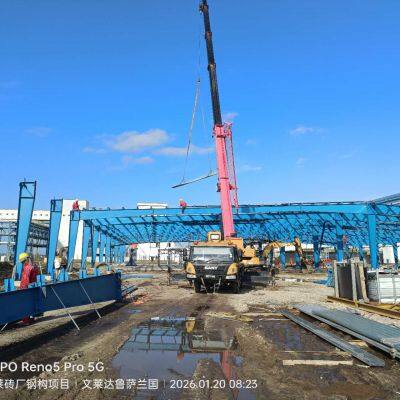 New Steel Structure Project Large Span Steel Structure Building Brickyard Workshop photo-3