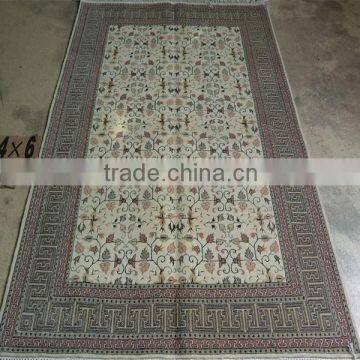 Handmade Double Knots Wool and Silk Apartment Corridor Carpet photo-5