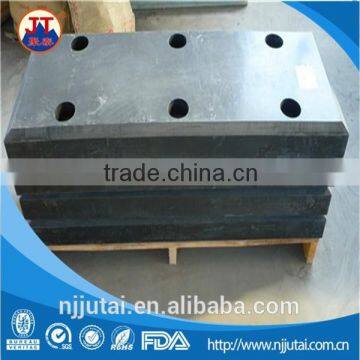 Black shipping boat dock UHMWPE Marine fender pad