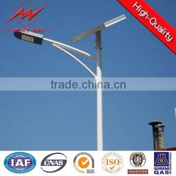 Integrated Solar Street Light Pole With 80w Solar Panel