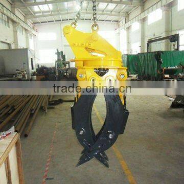 Log Excavator hydraulic Grapple bucket, rotating wood stone grapples for DAEWOO excavator