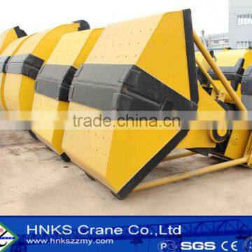 grab bucket with crane for soil and blinding bulk