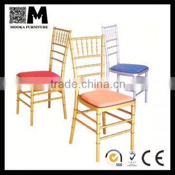 High Quality Wood Indoor Furniture Wedding Colorful Rental Chair