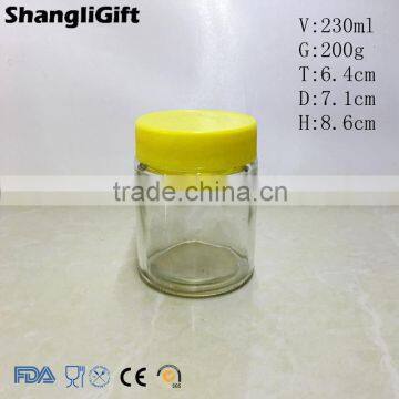 230ml Pickle Jar Food Jar With Plastic Cap Clear