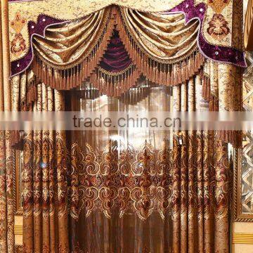 The bedroom windows Water soluble embroidery curtain fabric shade curtains bed room curtain and living room curtain