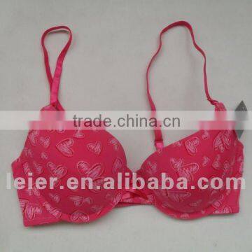 microfiber printed bra