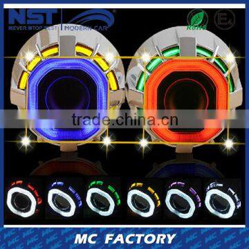 Newest wholesell auto 7 colors bi-xenon projector lens light