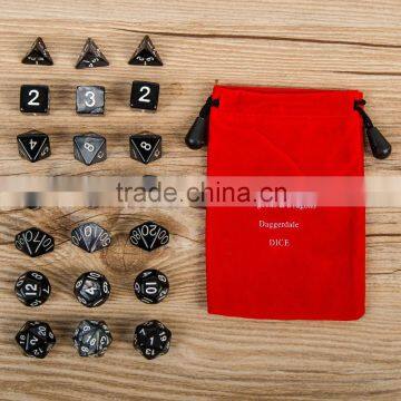 Children Gifts 21pcs Polyhedral Dice Set With Flannelette Bag/Education Math Dice/Children Dice Toys photo-4