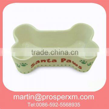 New ceramic print pet bowl set