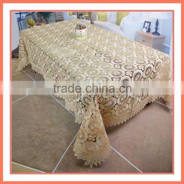 Polyester big lace table cloth of 135x190cm for wedding