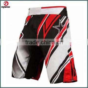 2015 high quality polyester microfibre material Traning and competition MMA short/ fighting short