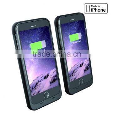 2016 New Trend Unique Design MFi Battery Power Bank Case for Iphone 6 External Battery Cover Supplier's Choice