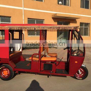 2015 hot sell model CNG gasoline 200cc Bajaj three wheel taxi passenger tricycles