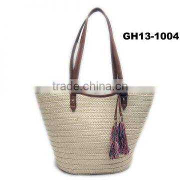 Paper Braid Straw Beach Bag