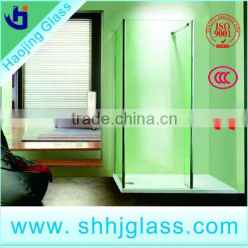 frameless interior folding glass shower door