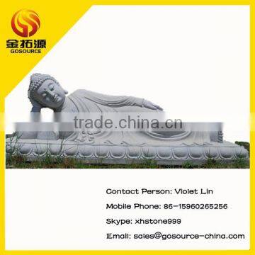 white granite buddha sleeping