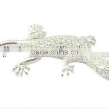 Fashion Silver Crystal Rhinestone Brooch photo-2