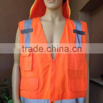 EN471 Class 2 yellow walking reflective safety vest