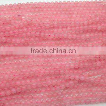 Wholesale 4-8mm Natural Pink Rose Quartz Round Beads For Jewelry photo-4