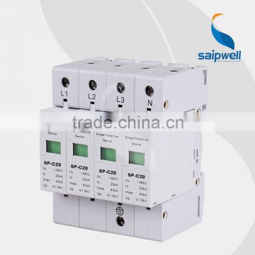 SAIP/SAIPWELL 4 Poles 275/320/385/440V SPD IP65 Electrical Waterproof Surge Protector