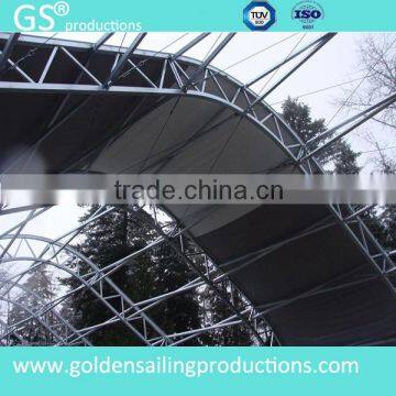 aluminum tower truss ground support for roof truss system